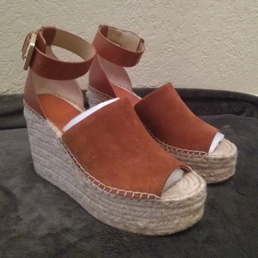 Marc Fisher Adalyn Espadrille Wedge Sandal NWOT